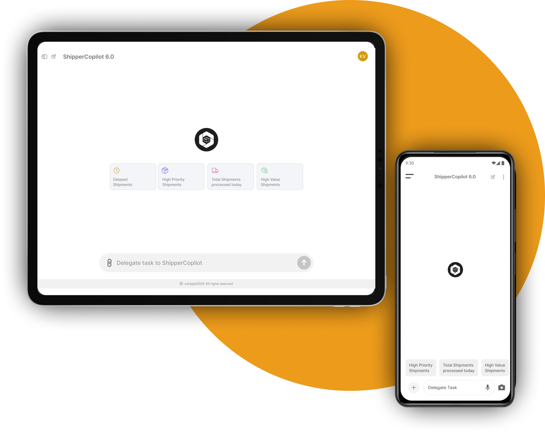 eShipJet ShipperCopilot AI Platform Interface